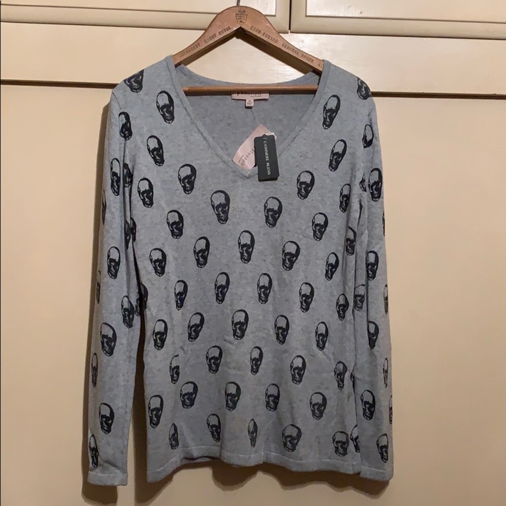 NWT Cashmere Blend 💀 Skull Sweater 💀